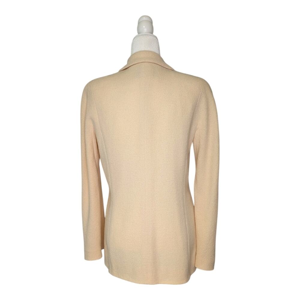 Vintage Chanel 1999 Cruise Collection Blazer Jacket Ivory Cream CC logo FR38 | 6 - Picture 7 of 15